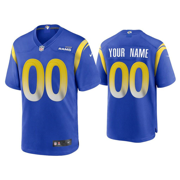 Los Angeles Rams Customized Royal NFL Stitched Limited Jersey - Zenithce