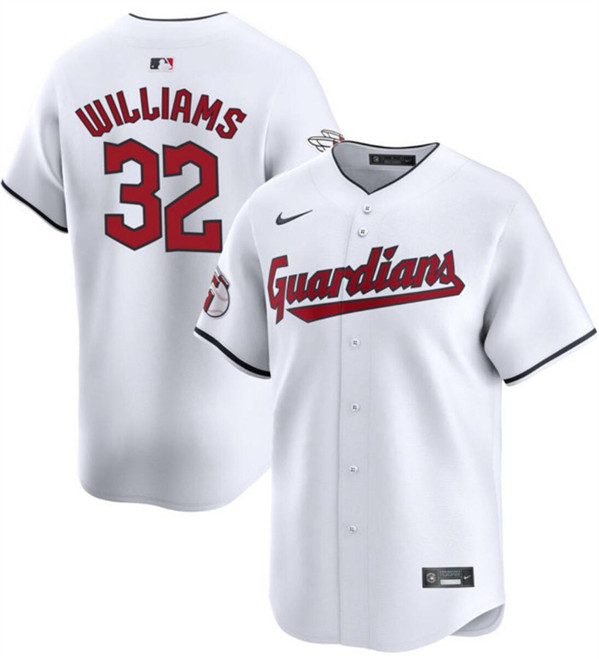 Cleveland Guardians #32 Gavin Williams White Cool Base Stitched Jersey - Zenithce