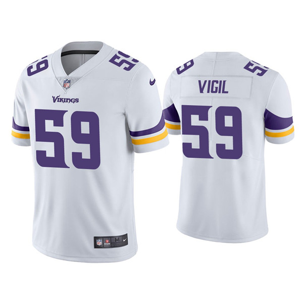 Minnesota Vikings #59 Nick Vigil White Vapor Untouchable Limited Stitched Jersey - Zenithce