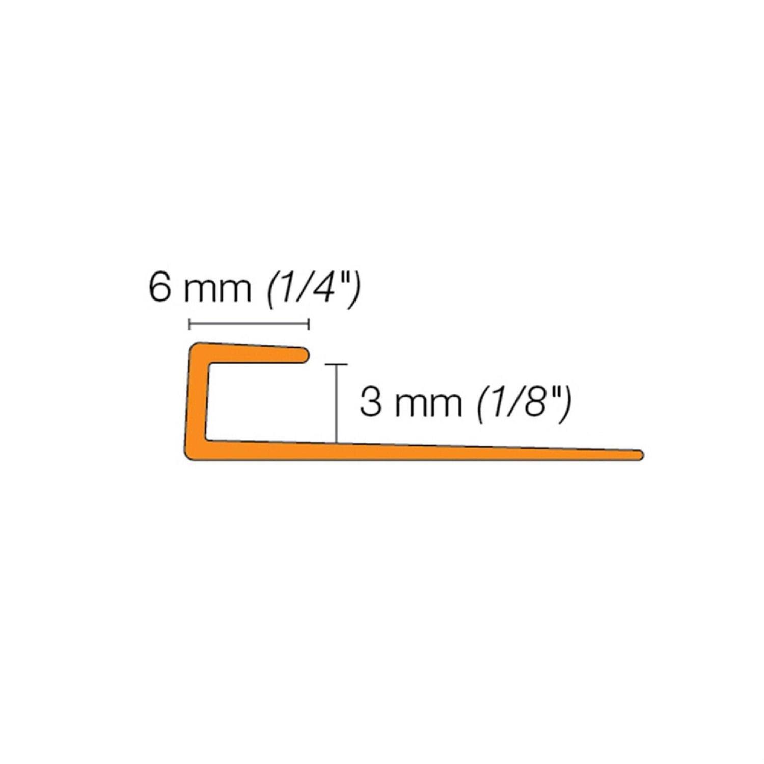 Schluter Systems Schluter Vinpro-RO Aluminum Brushed VPROL - Zenithce