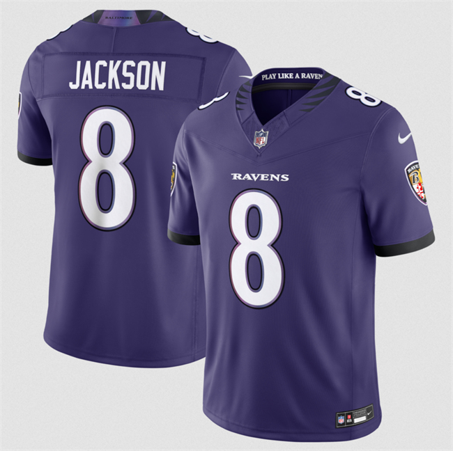 Baltimore Ravens #8 Lamar Jackson Purple 2026 F.U.S.E Vapor Stitched Limited Jersey - Zenithce