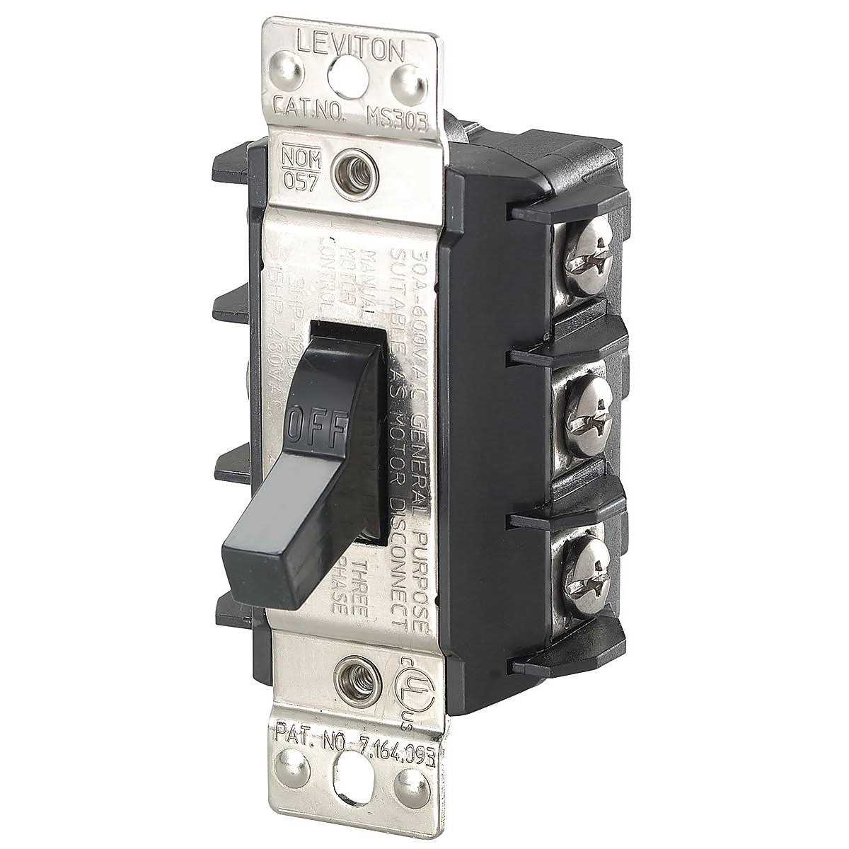 Leviton MS302-DSW Manual Motor Controller Thermoplastic Polyester - Zenithce
