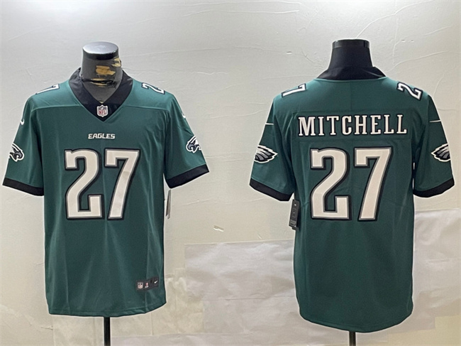 Philadelphia Eagles #27 Quinyon Mitchell Green Vapor Untouchable Limited Stitched Jersey - Zenithce