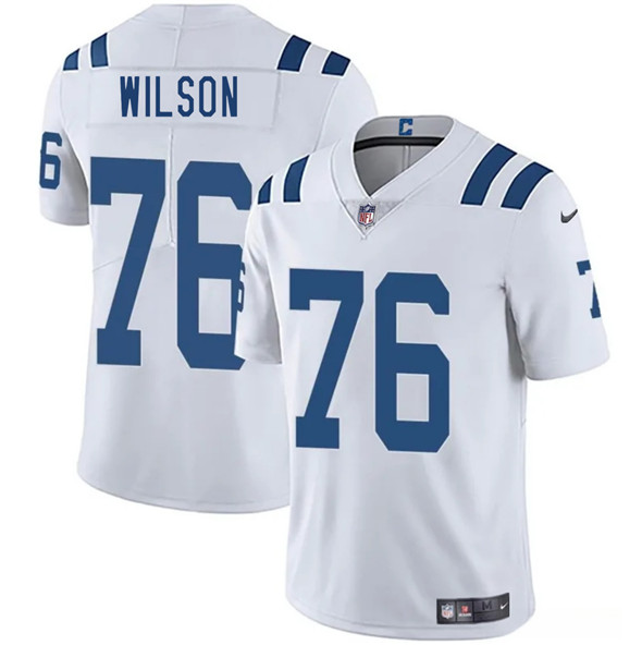 Indianapolis Colts #76 Jack Wilson White 2025 Vapor Limited Stitched Jersey - Zenithce
