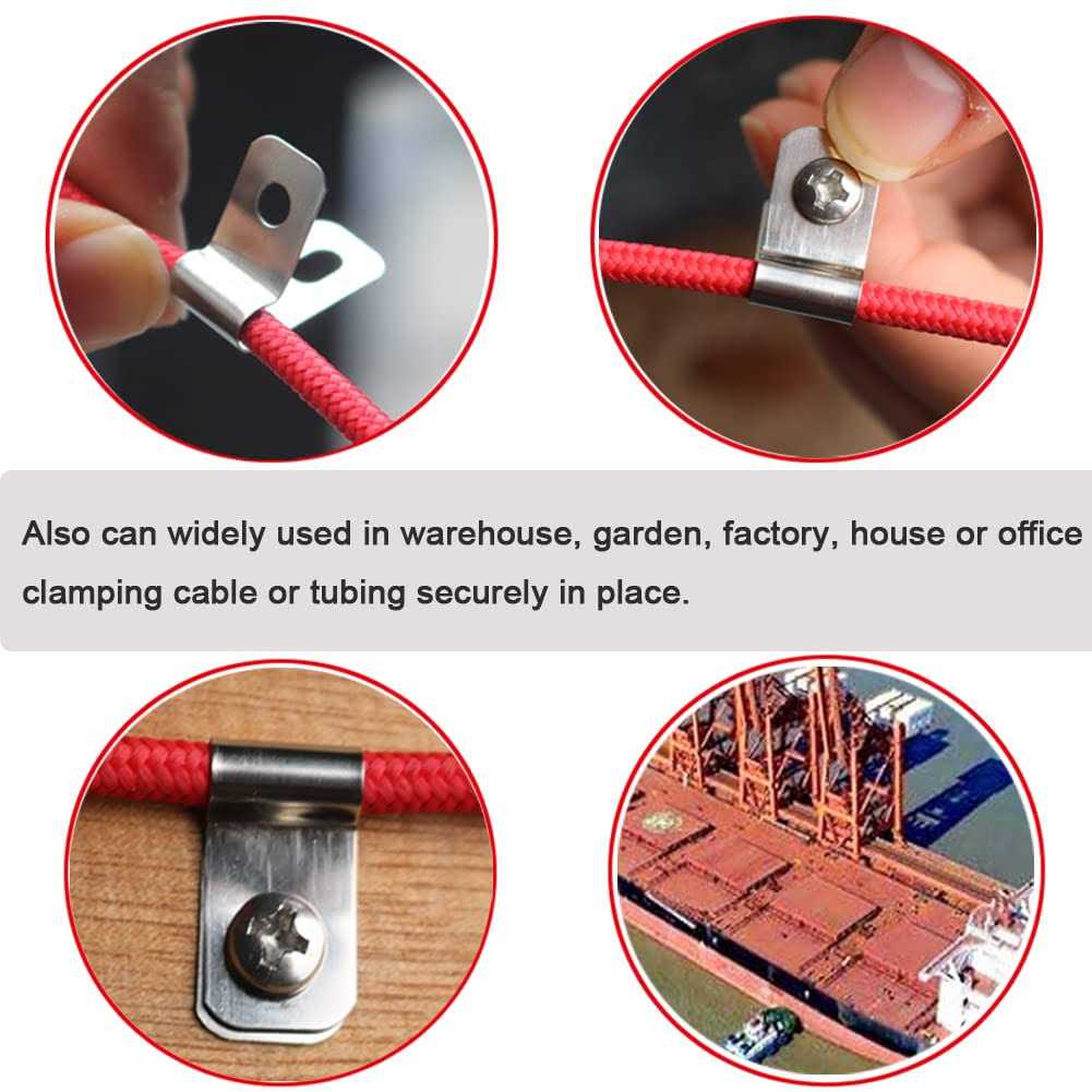 Inslat Fence Wire clamps Agricultural Fencing Mounting clips - Zenithce