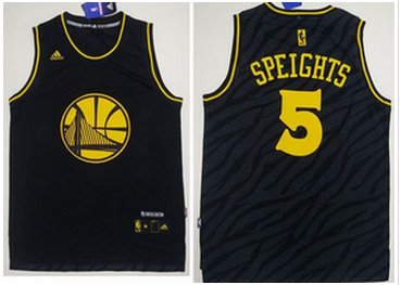 Golden State Warriors #5 Marreese Speights Black Precious Metals Fashion Stitched Jersey - Zenithce