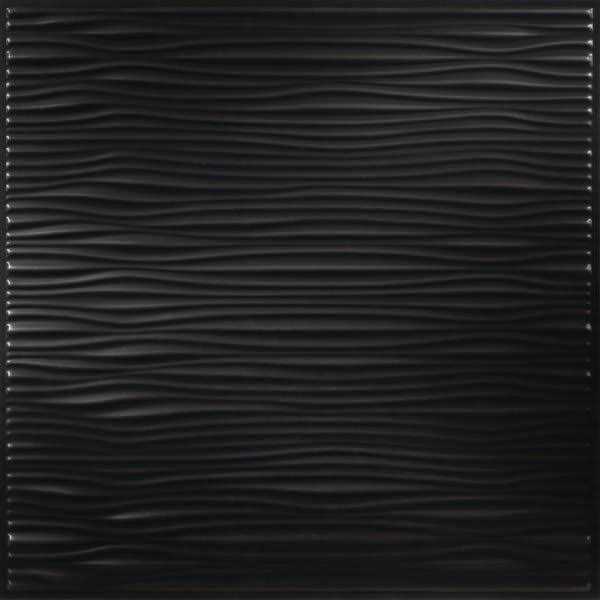 Genesis 2ft X 2ft Drifts Black Lay In Ceiling Tile 75107 - Zenithce