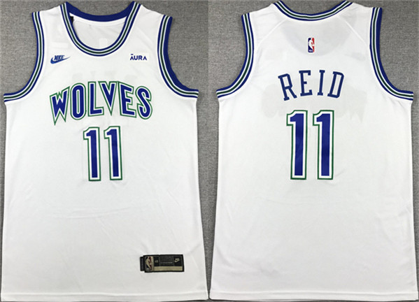 Minnesota Timberwolves #11 Naz Reid White City Edition Stitched Jersey - Zenithce