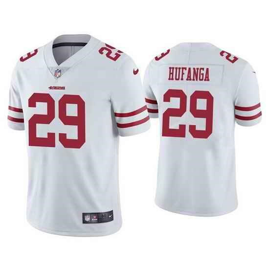 San Francisco 49ers #29 Talanoa Hufanga White Vapor Untouchable Stitched Football Jersey - Zenithce