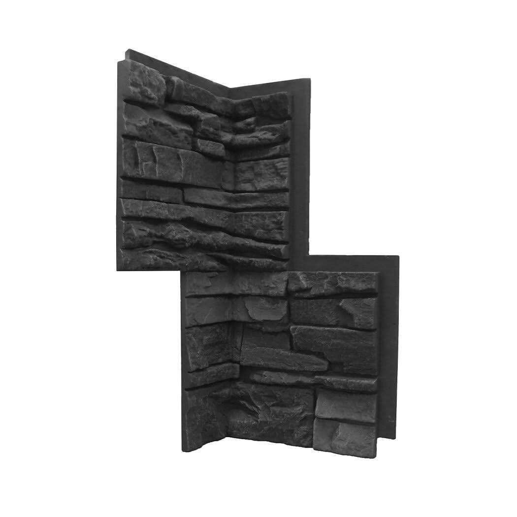 GenStone Stacked Stone Desert Sunrise 12 in. x 12 in. Faux Stone Siding Sample - Zenithce