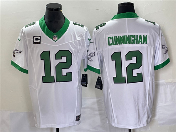 Philadelphia Eagles #12 Randall Cunningham White 2023 F.U.S.E. With C Patch Vapor Untouchable Stitched Jersey - Zenithce