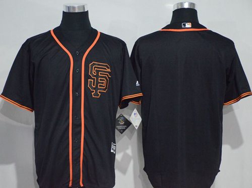Giants Blank Black New Cool Base Alternate Stitched Jersey - Zenithce