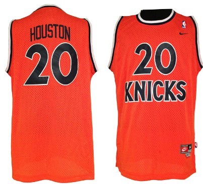 New York Knicks #20 Allan Houston Orange Swingman Throwback Jersey - Zenithce