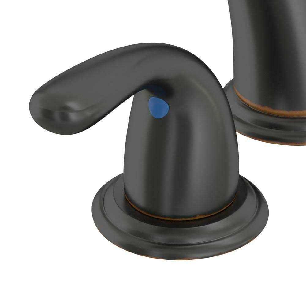 Glacier Bay Builders 8 in. Widespread 2-Handle High-Arc Bathroom Faucet - Zenithce