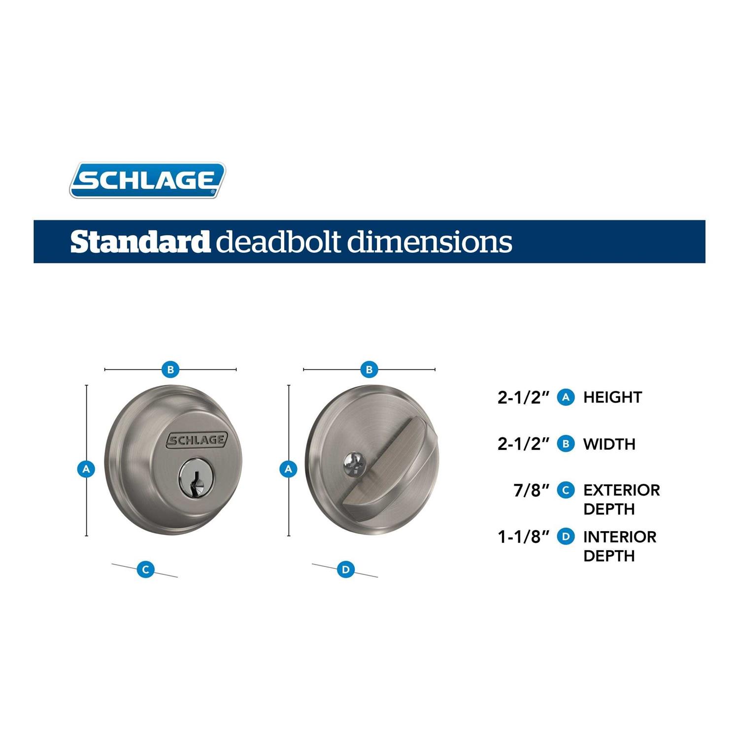 Schlage Plymouth Knob Passage F10 PLY 622 - Zenithce