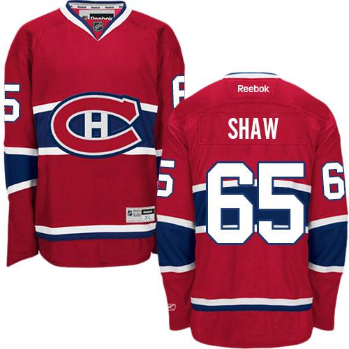 Canadiens #65 Andrew Shaw Red Home Stitched Jersey - Zenithce