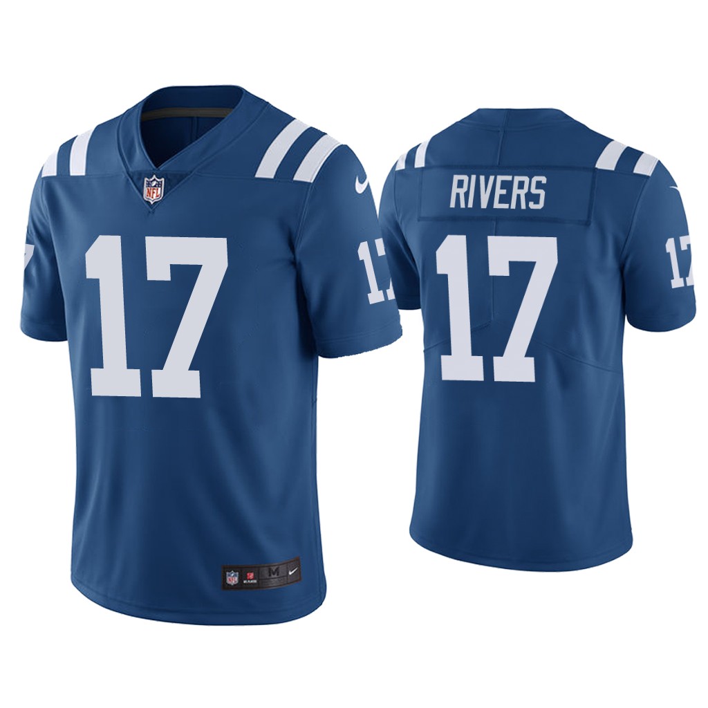 Indianapolis Colts #17 Philip Rivers Blue Vapor Untouchable Limited Stitched Jersey - Zenithce