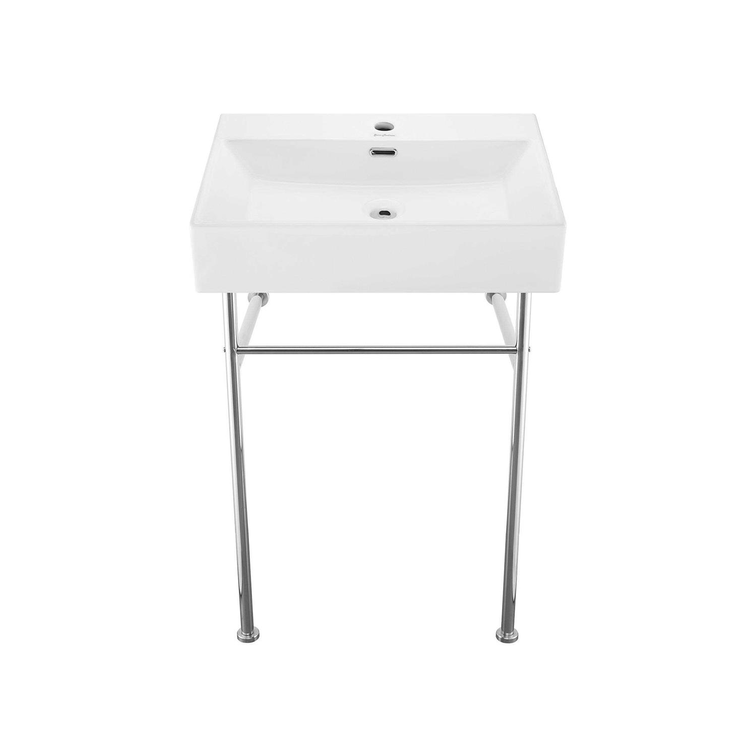 Swiss Madison Claire 24 Ceramic Console Sink White Basin - Zenithce
