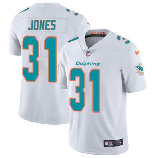 Miami Dolphins #31 Byron Jones White Vapor Untouchable Limited Stitched Jersey - Zenithce