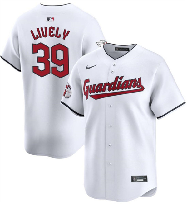 Cleveland Guardians #39 Ben Lively White Cool Base Stitched Jersey - Zenithce