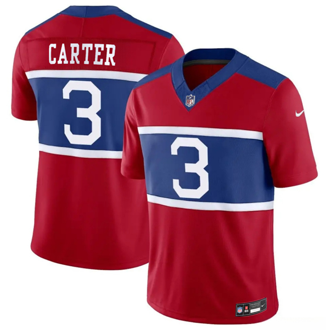 New York Giants #3 Abdul Carter Red 2026 Alternate Vapor F.U.S.E. Limited Stitched Jersey - Zenithce