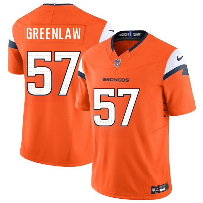 Denver Broncos #57 Dre Greenlaw Orange 2025 F.U.S.E. Vapor Limited Stitched Jersey - Zenithce