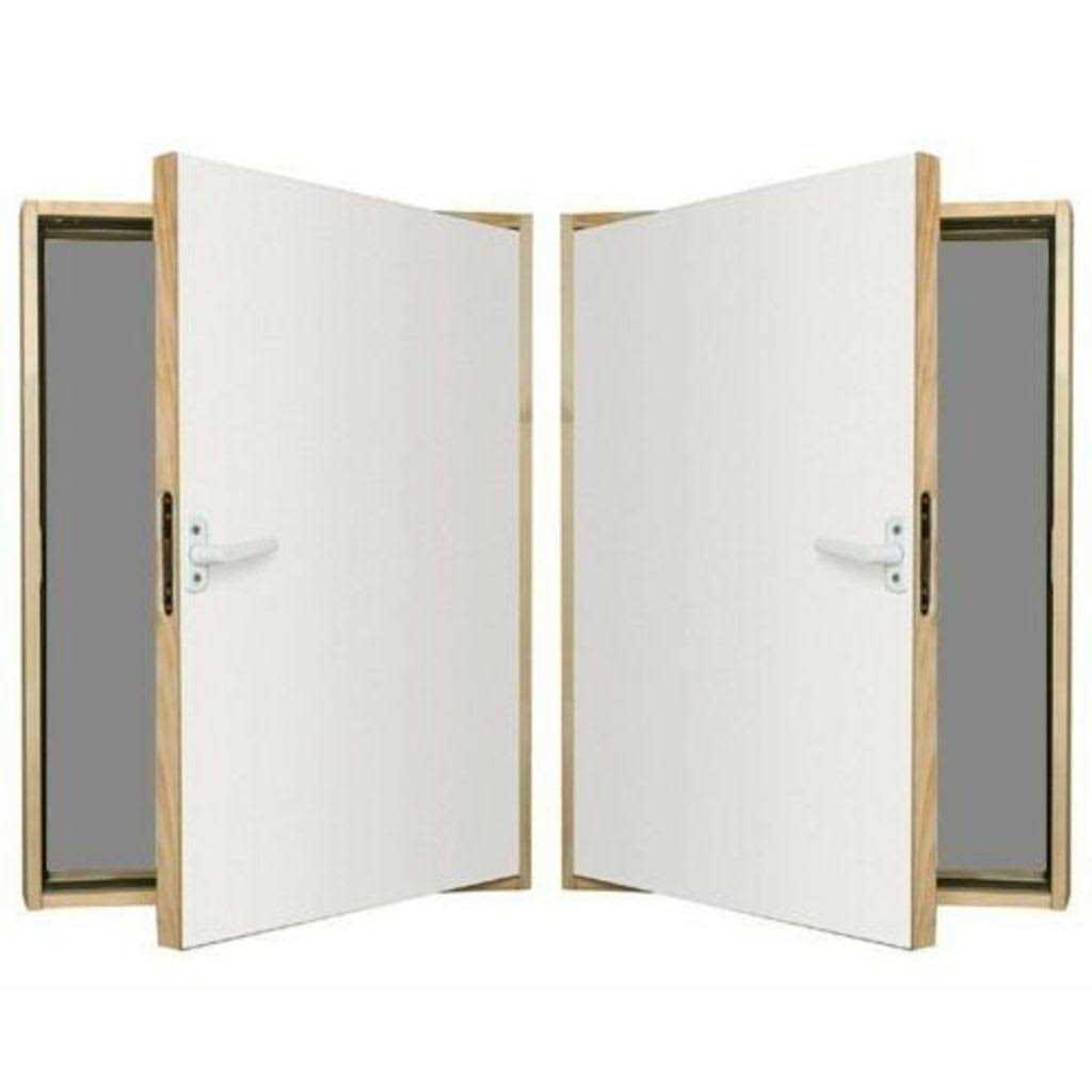 Fakro DWF Wall Hatch 27 in. x 35 in. Wooden Fire Rated Insulated Access Door 869833 - Zenithce