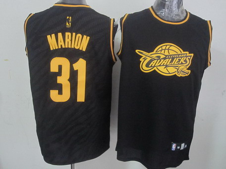 Cleveland Cavaliers #31 Shawn Marion Revolution 30 Swingman 2014 Black With Gold Jersey - Zenithce
