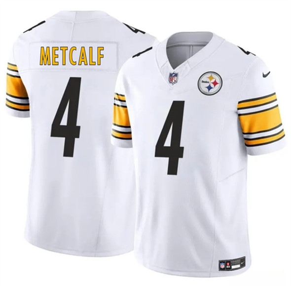 Pittsburgh Steelers #4 DK Metcalf White 2024 F.U.S.E. Vapor Untouchable Limited Stitched Jersey - Zenithce