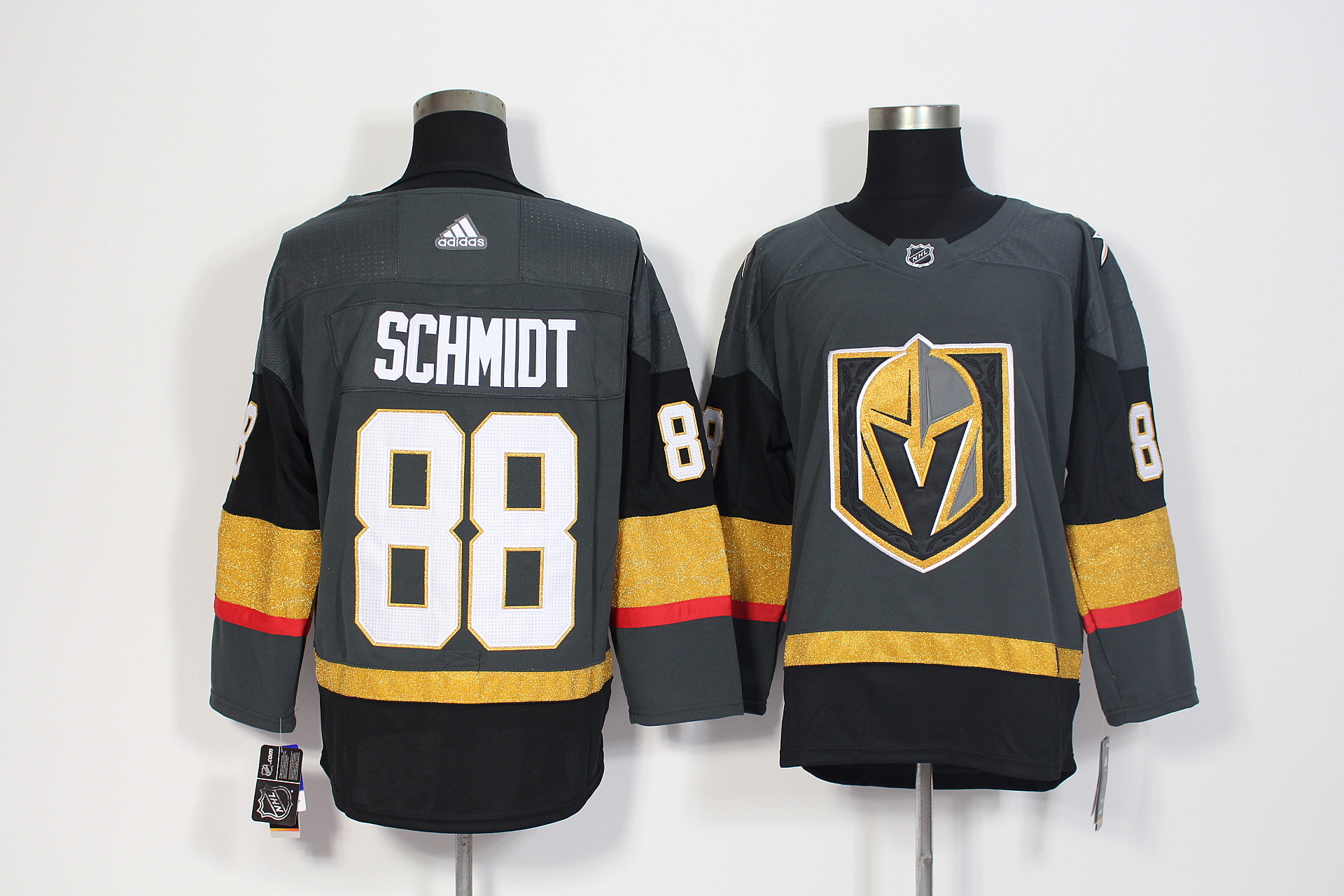 Vegas Golden Knights #88 Nate Schmidt Grey Stitched Adidas Jersey - Zenithce