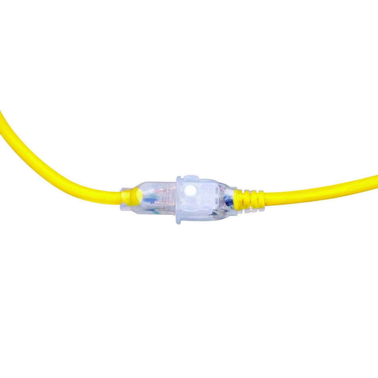 Monster Outdoor Extension Cord 14/3 SJTW Yellow - Zenithce