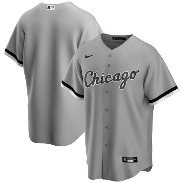 Chicago White Sox Blank Grey Cool Base Stitched Jersey - Zenithce