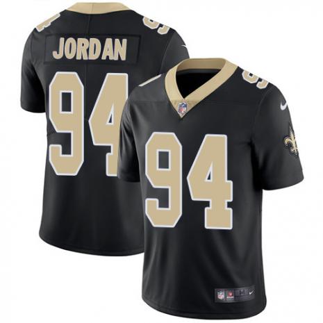 New Orleans Saints #94 Cameron Jordan Black Vapor Untouchable Limited Stitched Jersey - Zenithce