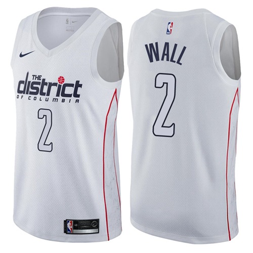 Washington Wizards #2 John Wall White Swingman City Edition Jersey - Zenithce