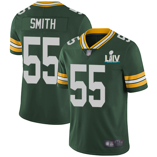 Green Bay Packers #55 Za'Darius Smith Green Super Bowl LIV Vapor Untouchable Stitched Limited Jersey - Zenithce
