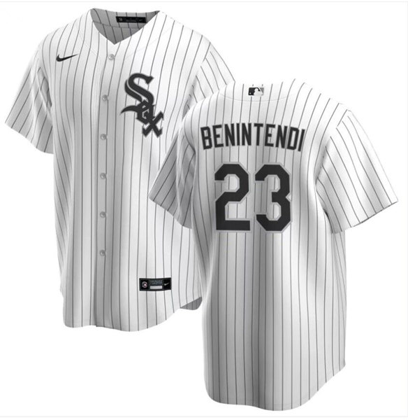 Chicago White Sox #23 Andrew Benintendi White Cool Base Stitched Jersey - Zenithce