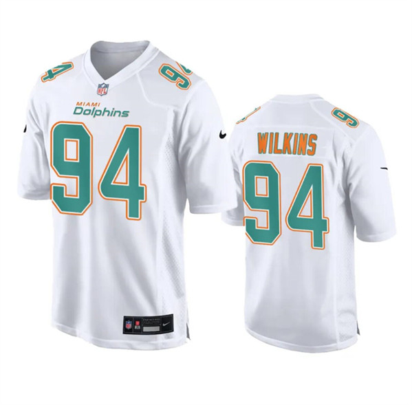 Miami Dolphins #94 Christian Wilkins White Fashion Vapor Untouchable Stitched Jersey - Zenithce