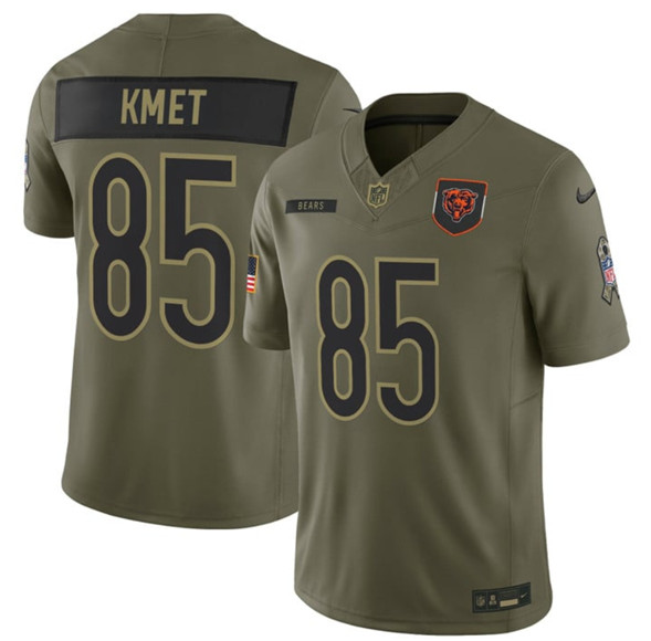 Chicago Bears #85 Cole Kmet Olive 2025 Salute to Service Limited Stitched Jersey - Zenithce