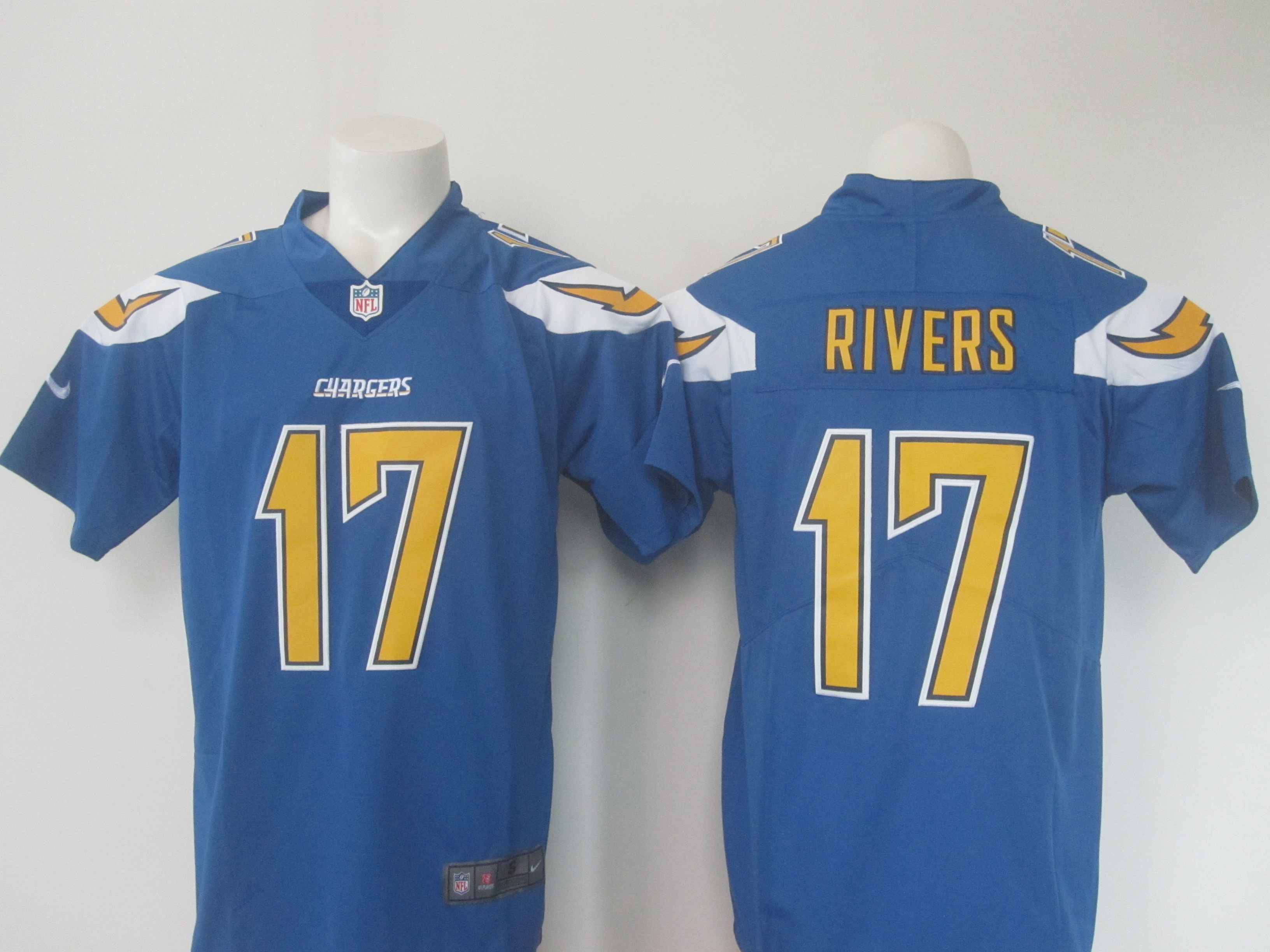 Los Angeles Chargers #17 Philip Rivers Blue Limited Rush Stitched Nike Jersey - Zenithce