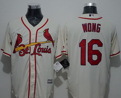 Cardinals #16 Kolten Wong Cream New Cool Base Stitched Jersey - Zenithce