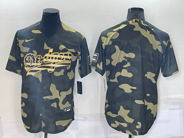 Los Angeles Dodgers Blank Olive Cool Base Stitched Baseball Jersey - Zenithce