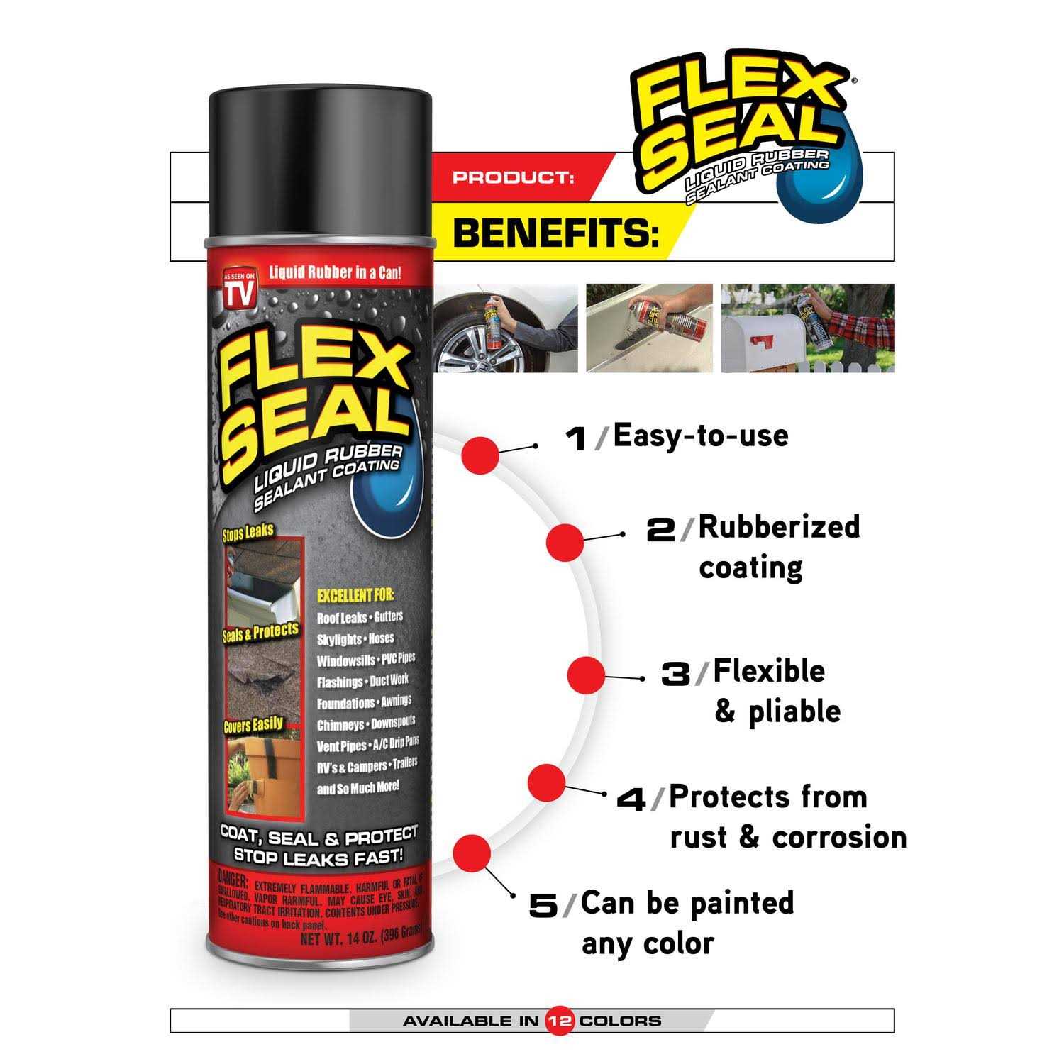 Flex Seal Mini Rubber Sealant Coating - Zenithce