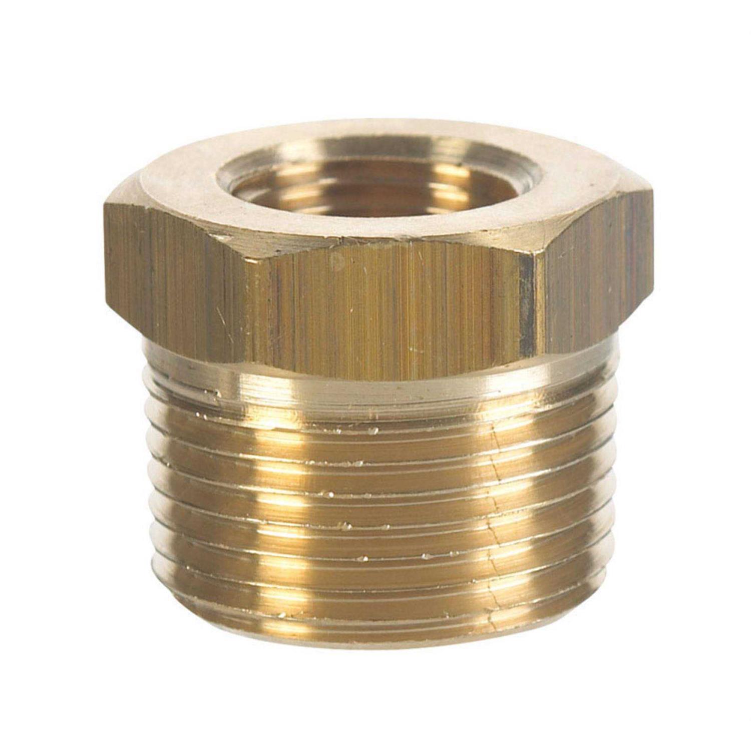 JMF 4505301 1/2 in. FPT x 1/2 in. Dia. MPT Brass Coupling - Zenithce