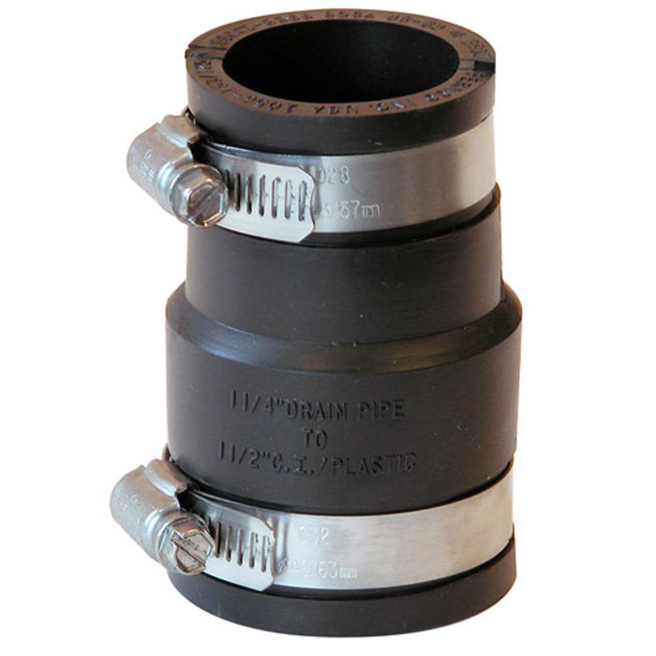 Fernco P1056-150/125 Flexible Coupling 1-1/2 x 1-1/4 - Zenithce