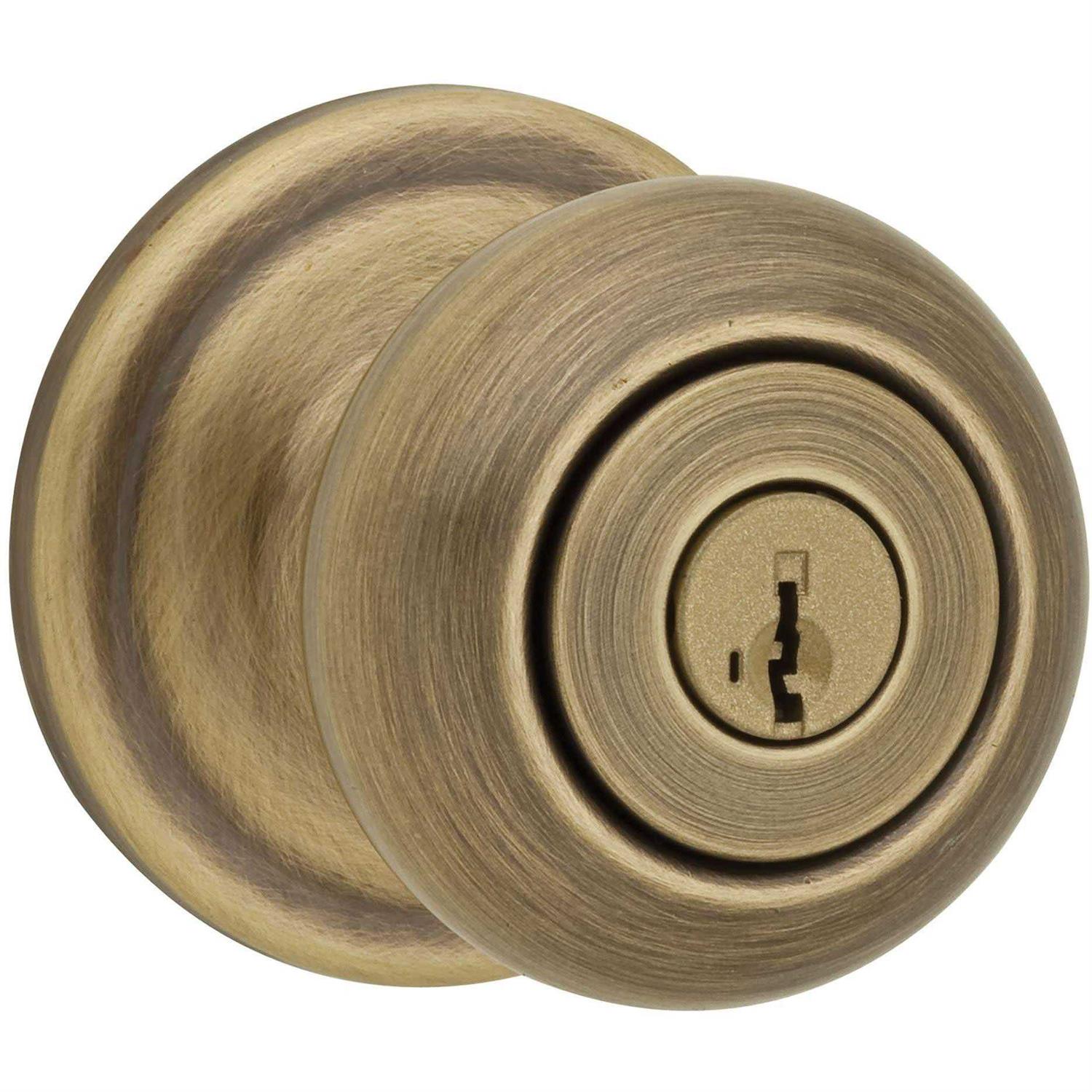 Kwikset Brass Juno SmartKey Entry Knob - Zenithce