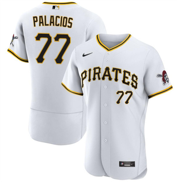 Pittsburgh Pirates #77 Joshua Palacios White Flex Base Stitched Jersey - Zenithce