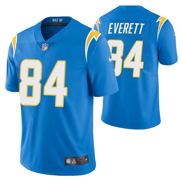 Los Angeles Chargers #84 Gerald Everett Blue Vapor Untouchable Limited Stitched Jersey - Zenithce