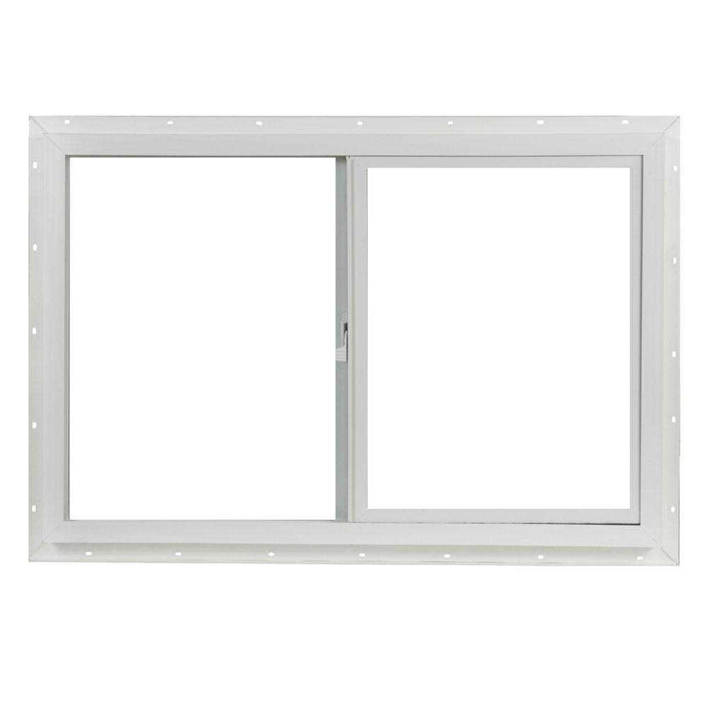 Project Source 10001 Series 23.5-in x 23.5-in x 3-in Jamb Left-operable Vinyl VUS2424PS - Zenithce