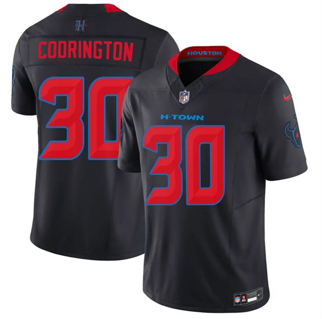 Houston Texans #30 Brandon Codrington Navy 2nd Alternate 2026 F.U.S.E. Vapor Limited Stitched Jersey - Zenithce