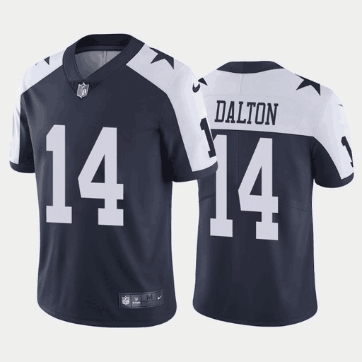 Dallas Cowboys #14 Andy Dalton Navy Vapor Limited Stitched Jersey - Zenithce